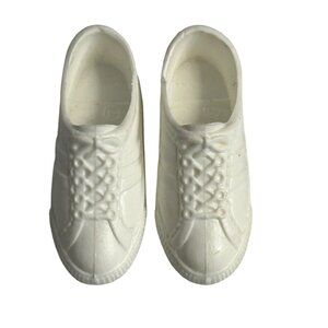 Vintage Barbie Mattel Ken Doll White Sneakers – Retro Doll 1960's Lace Up